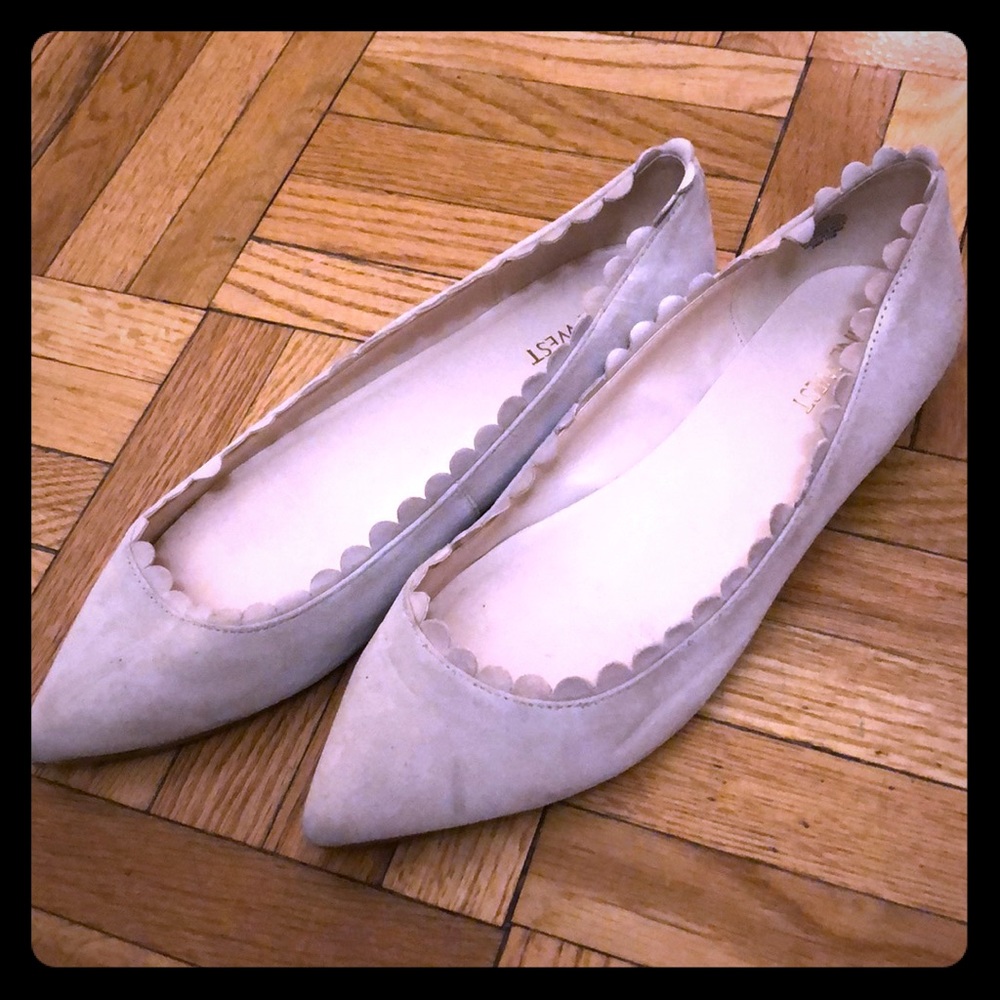 Nine West scallop detail flats